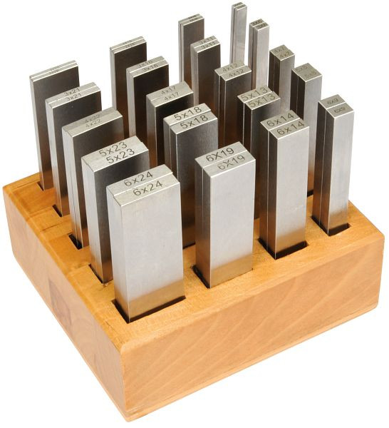 ELMAG parallelle vulringenset, 40-delig, 100X2/3/4/5/6 mm, 82792