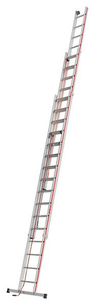 HYMER-kabelladder, driedelig, 3x16 sporten, lengte ingeschoven 4,70 m / uitgeschoven 11,14 m, 406148