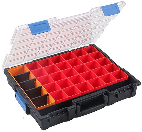 Bedrunka + Hirth Flex-Box kunststof 34-41 vakken, afmetingen in mm (BxDxH): 440 x 355 x 76, 04.KK454250