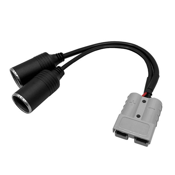 Offgridtec Anderson adapter naar 2x 15A stopcontacten - 20cm, 8-01-014800