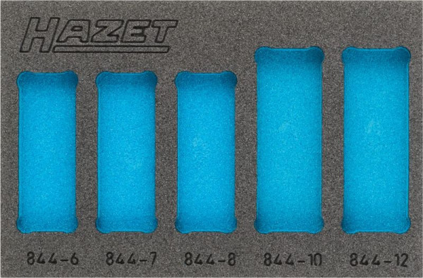 Hazet 2-componenten zachtschuiminleg, voor 844/5, afmetingen/lengte: 172 mm x 114 mm Organisatiesysteem maat: 1/9 (172 x 114 mm), 163-347L