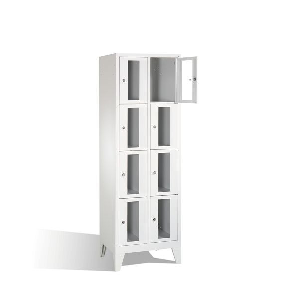 C+P lockerkast Classic, H1850xB610xD500mm, kleur: lichtgrijs, 8010A204 S10001