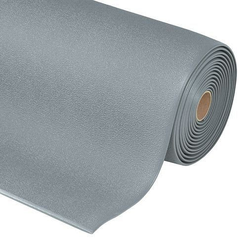 DENIOS Anti-Ermüdungsbelag S 9.R, Rolle 0,9 x 18,3 m, grau mit Noppen, 137052