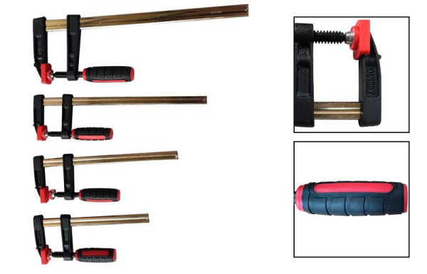 VaGo-Tools professionele lijmtang 300x80 mm klem lijmklem klem smeedbaar gietijzer, VE: 4 stuks, 220x004x4_dv