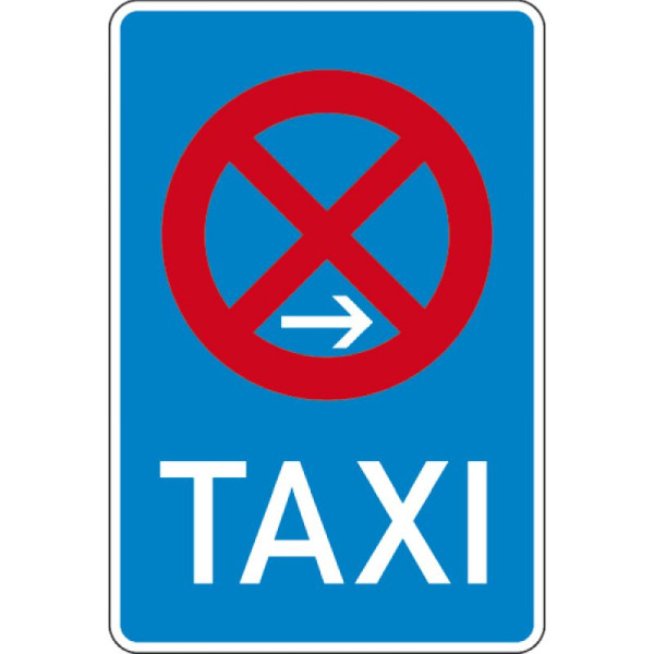 Steen HGS taxistandplaatseinde (positie rechts) nr. 229-20, 900x600mm /RA2/Alform, 229-20-222