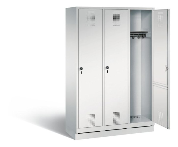 C+P Evolo locker, H1800xB1200xD500mm, kleur: lichtgrijs, 48020-32 S10013