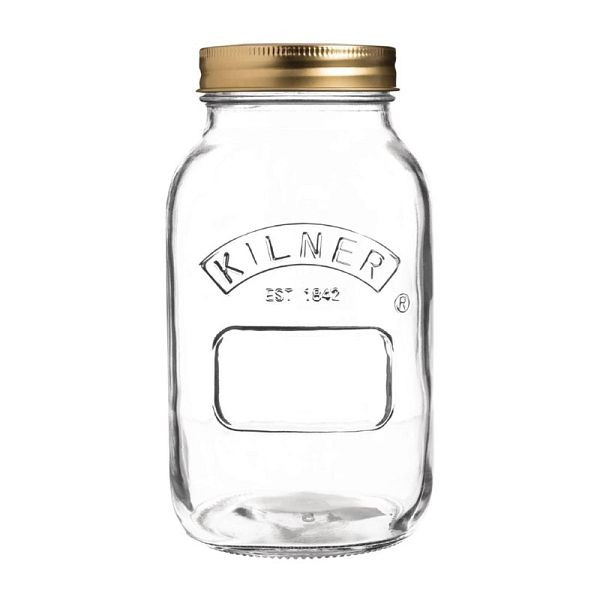 Kilner Mason Jar met schroefdeksel 1 liter, GG786