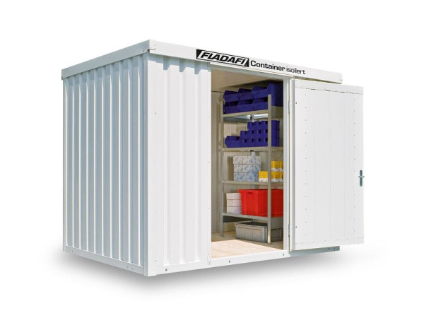 FLADAFI materiaalcontainer IC 1300, geïsoleerd, met houten vloer, 3.050 x 2.170 x 2.470 mm