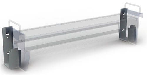 Bedrunka + Hirth CNC-ophanging voor verticale verlenging vanaf 300 mm breedte, afmetingen in mm (BxDxH): 70 x 49 x 150, SRVACNWAT300