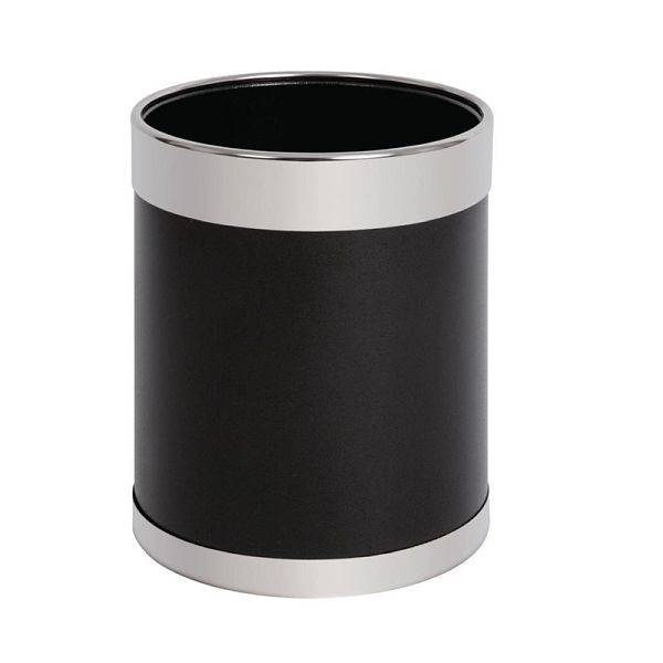 Bolero prullenbak met zilveren rand 10L, Y805