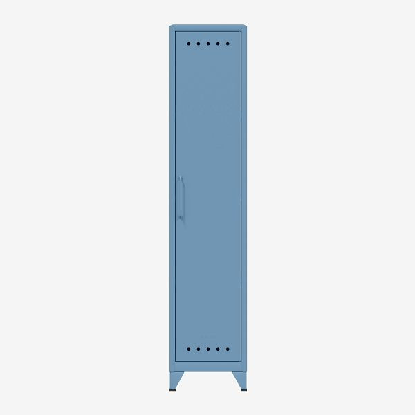 Bisley Fern Lockerkast met drie vaste planken, blauw (605), FERLOC3S605