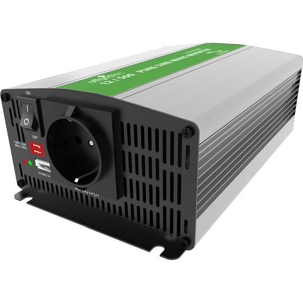 Offgridtec PSI sinusspanningsomvormer 500W 1000W 12V naar 230V, 1-01-011080