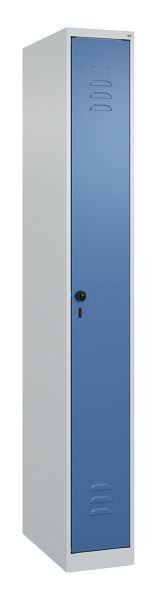 C+P luierkluis Classic PLUS, 1850x250x500mm, 7035/5023, veiligheidsdraaigrendel, 080000-19 S10005