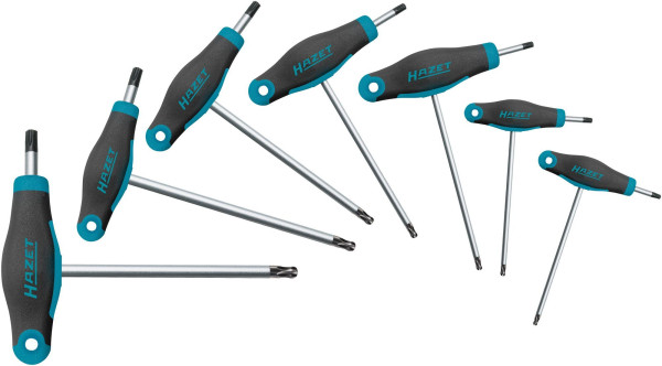 Hazet schroevendraaierset, met T-greep, binnen TORX® profiel, aantal gereedschappen: 7, 829KKT/7