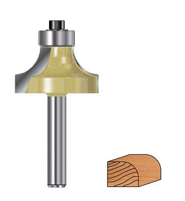 Projahn rondfrees met kogellager D 25,4 mm, L 45,4 mm, L2 13,5 mm, 33205254