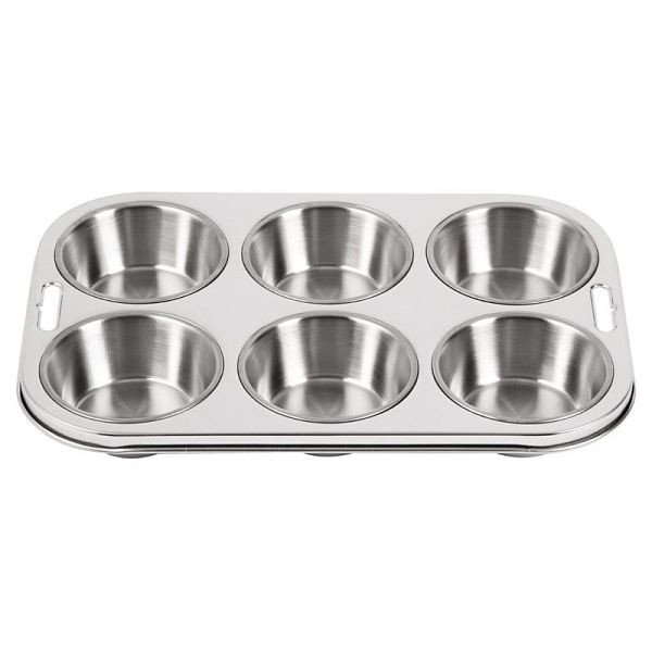 Vogue diepe muffinvorm 6 muffins, E714