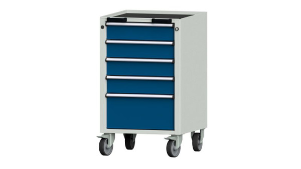 ANKE werkbanken, verrijdbare bak, model 76 V, 570 x 615 x 930 mm, RAL 7035/5010, kuip, 450.262