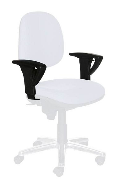 Bedrunka + Hirth stoel speciale accessoires, armleuningen met volume-afvoerende PU armleuningen, E1700.XS