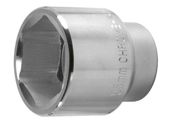 SW-Stahl-dop, 1", 55 mm, chroom-vanadium, hoogglans verchroomd, 07675L-55