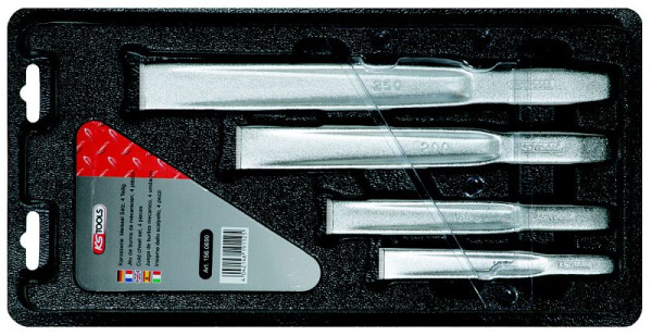 KS Tools platte beitelset, 4-delig, 156.0690