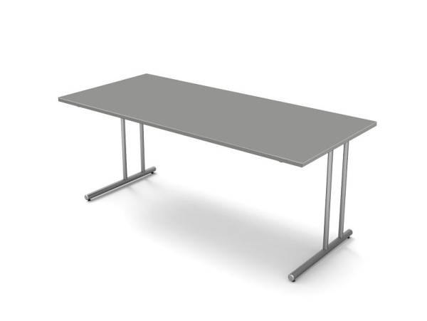 Kerkmann bureau met C-pootframe, Start Up, B 1800 mm x D 800 mm x H 750 mm, kleur: grafiet, 11434612