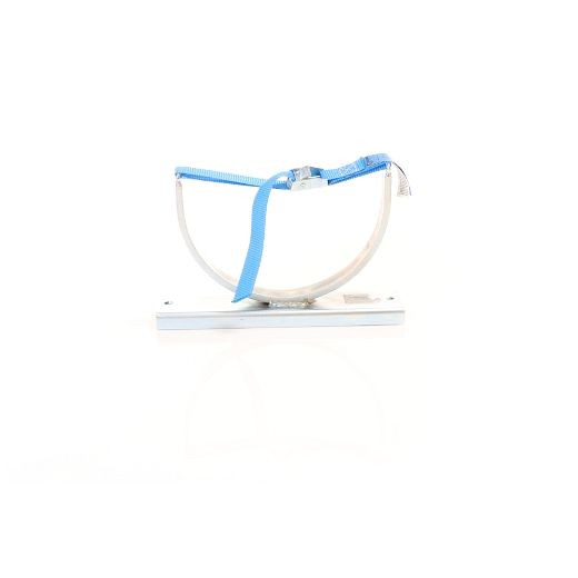 ELMAG gasfles wandhouder met spanband, voor 1 fles Ø 230mm, geschikt voor 20/40/50 liter fles, 57192
