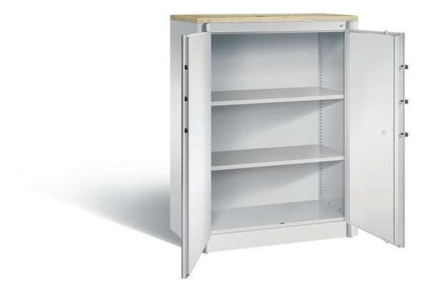 C+P brandwerende kast Certos, H1226xB930xD500mm, kleur: lichtgrijs, dagschoot, 3 OH, 1171-00 S10331