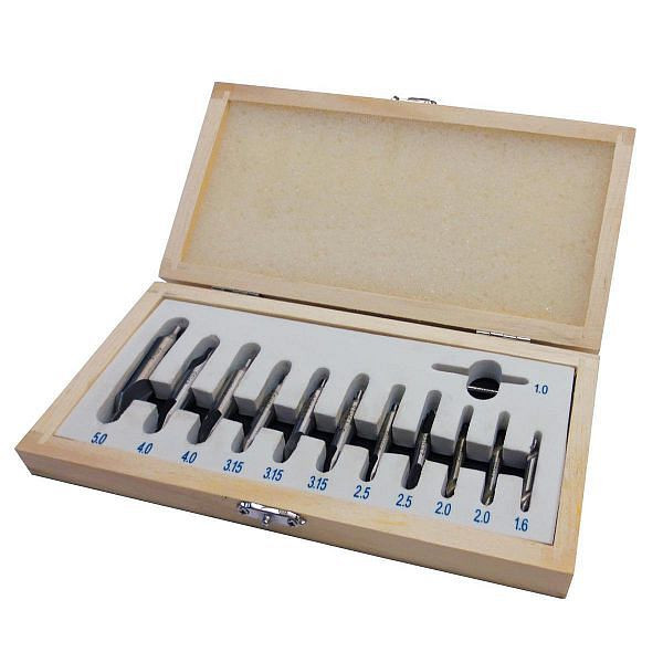 Holzmann centrumborenset 12-delig, 1-5mm, metrisch, ZBS12TLG