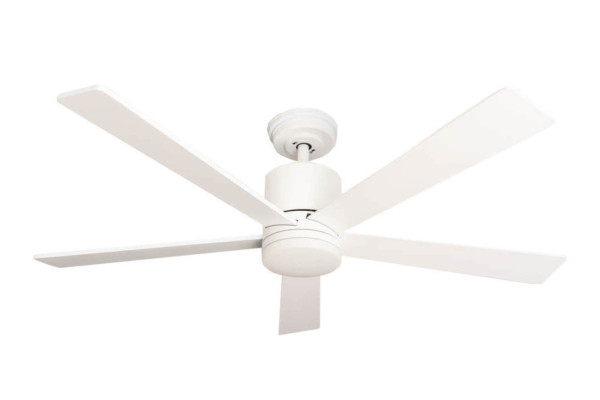 Pepeo energiebesparende plafondventilator Tibu 132 cm wit met LED verlichting en afstandsbediening, 1323312019