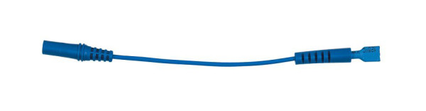 KS Tools 4,0 mm ingangsbus naar 6,0 mm testadapterbus vlak (blauw), 150.0963