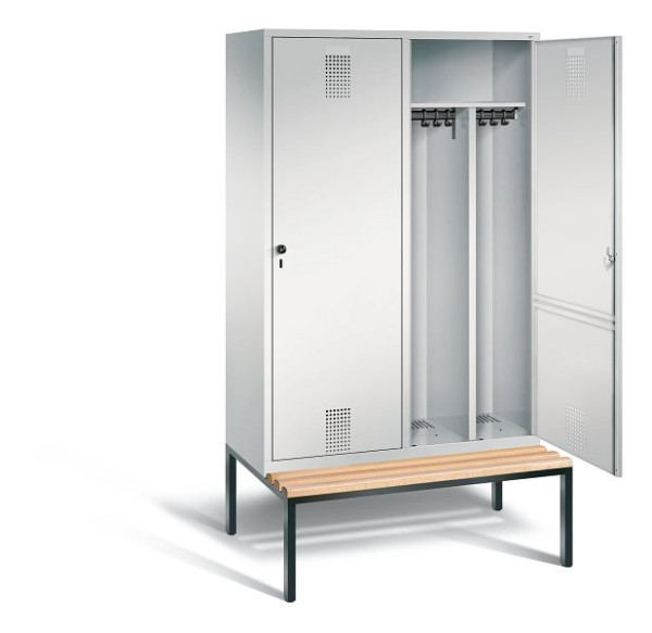 C+P zwart wit kastje Evolo, H2090xB1190xD500mm, kleur: lichtgrijs, 48250-40 S10001