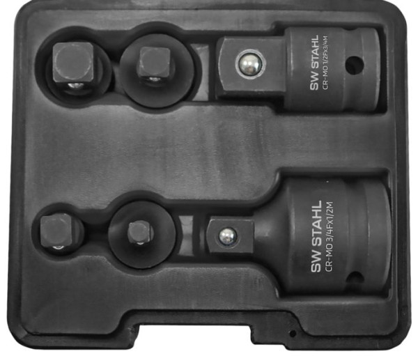 SW-Stahl IMPACT adapterset, 1/4"-3/4", 6-delig, 07930L
