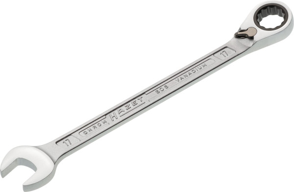 Hazet combinatieratelsleutel, extern dubbel zeskant tractieprofiel, 17 mm, 606-17
