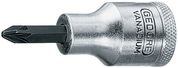 GEDORE schroevendraaierbit 1/2'' voor kruiskopschroeven PZ 2, 6156680