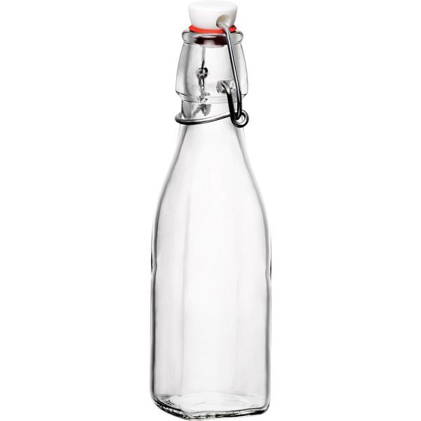Bormioli Rocco SWING glazen fles incl. luchtdichte clipsluiting, 0,25 liter, GL6902250