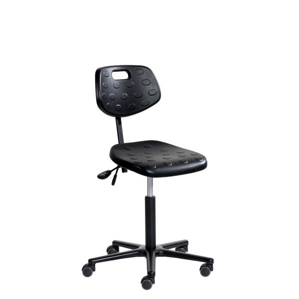 SOFAME werkstoel ERGODYN met wielen, zithoogte 49-69, met zitdiepteverstelling, aluminium onderstel, W050050033