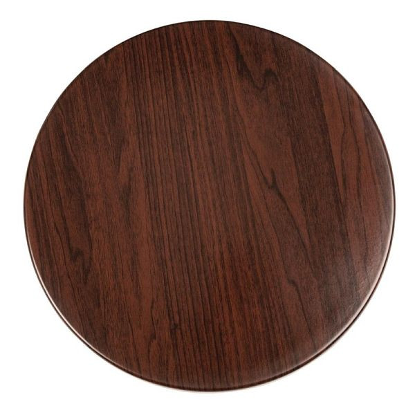 Bolero rond tafelblad donkerbruin 60cm, GG643