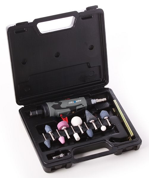 AEROTEC rechte slijper set in koffer 3 + 6 mm spantang, 200656