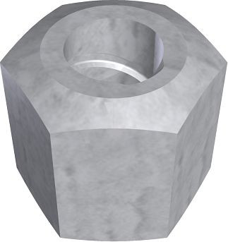 Schakezeskantmoeren SW30, lengte: 30 mm, 11304