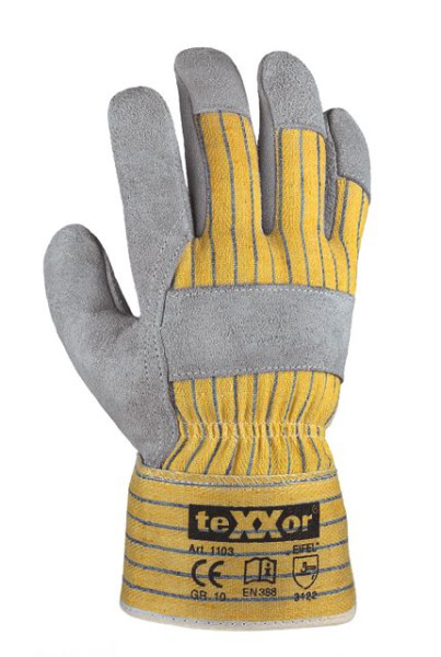 teXXor rundsplitlederen handschoenen "EIFEL", maat: 9, verpakking: 120 paar, 1103-9