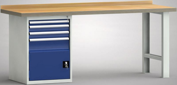 KLW standaard werkbank - 2000 x 700 x 840 mm L x D x H, WS515N-2000M40-E1920