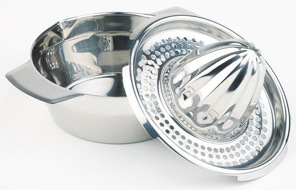 APS citroenpers, Ø 12/17 cm, hoogte: 10,5 cm, RVS 18/8, hoogglans afwerking, 2 delen, 0,35 liter, 71431