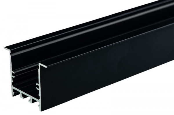 rutec Projekt ALU - kraagprofiel TKP35 / 35 zwart diep kraagprofiel - 2 meter, PFE922