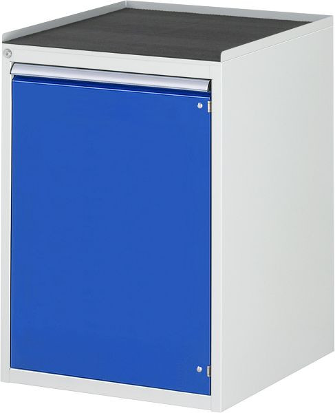 RAU ladekast serie 7000, B580xD650xH825mm, draaideur H720mm, metalen onderstel met 3-zijdige rolrand en antislipmat, 03-L5.12AR-MT.11