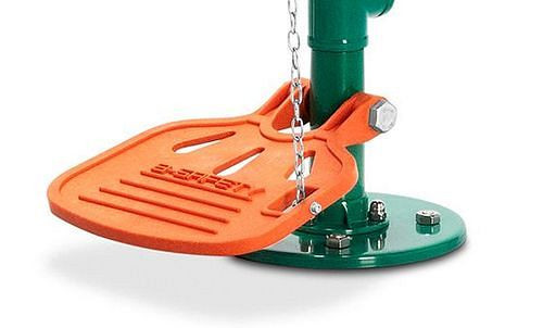 B-SAFETY voetpedaal voor oogdouches, kunststof, oranje, BR 870370, 305316