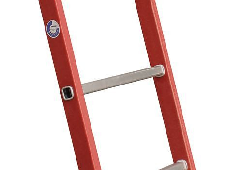 Krause leunladder van kunststof, met glasvezelversterkte GFK-stangen, 6 sporten, 257522