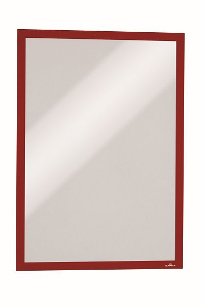 DURABLE DURAFRAME Magnetisch informatieframe A3, rood, 5 stuks, 486803