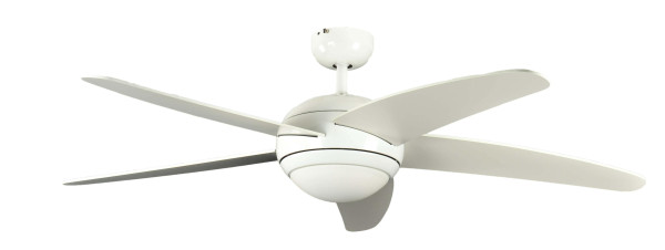 Pepeo plafondventilator Melton wit 132 cm met verlichting en afstandsbediening, 1341201033