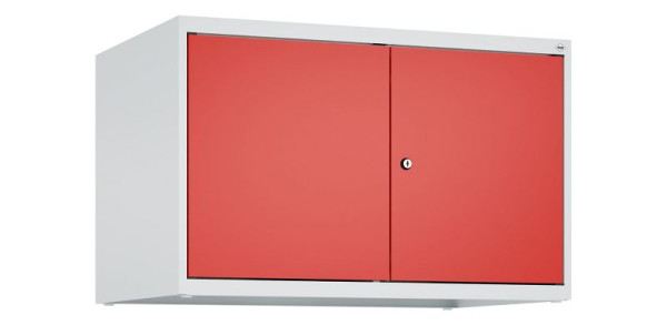 C+P Schrankaufsatz Classic PLUS, C Aufsatzschrank Classic PLUS, 2 Abteile, 500x800x500mm, 7035/3020, Zylinderschloss, 080092-22 S10017