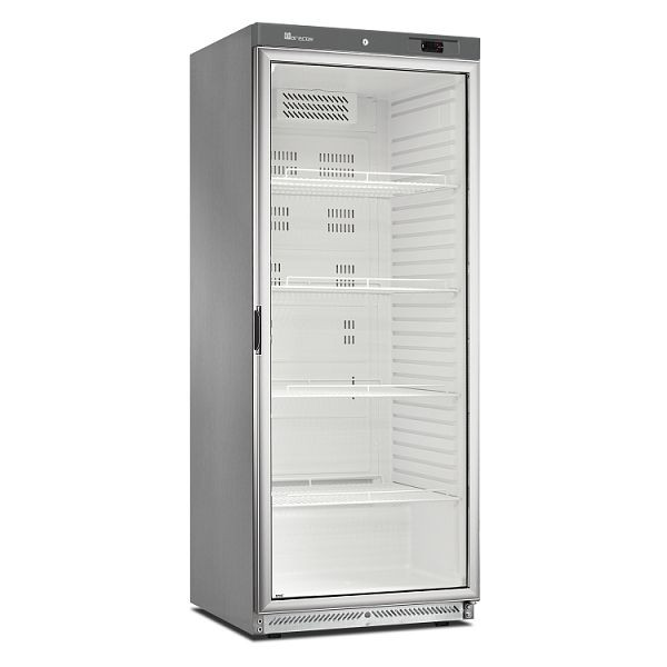 Marecos koelkast GN 2/1 met glazen deur van RVS serie 600, statisch gekoeld met ventilator, 221.104